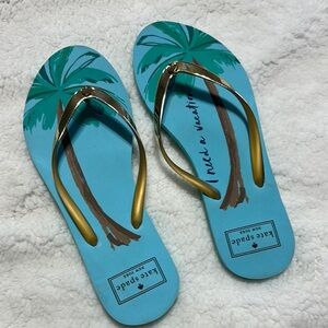Kate Spade “I Need A Vacation” Flip Flops